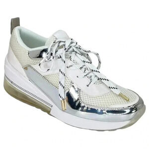 BCBGeneration Womens Sneakers 8.5M Weddi Mirrored Patent Leather